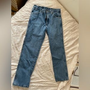 wrangler 30/30 straight stone wash